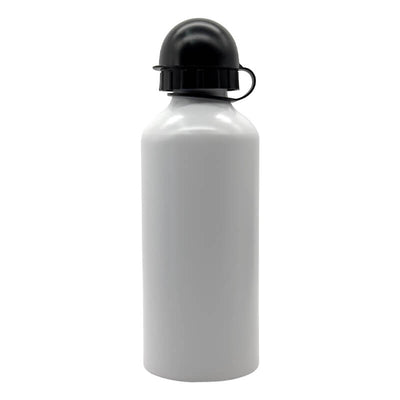 White Aluminium Water Bottle 600 ml - Pixelwave