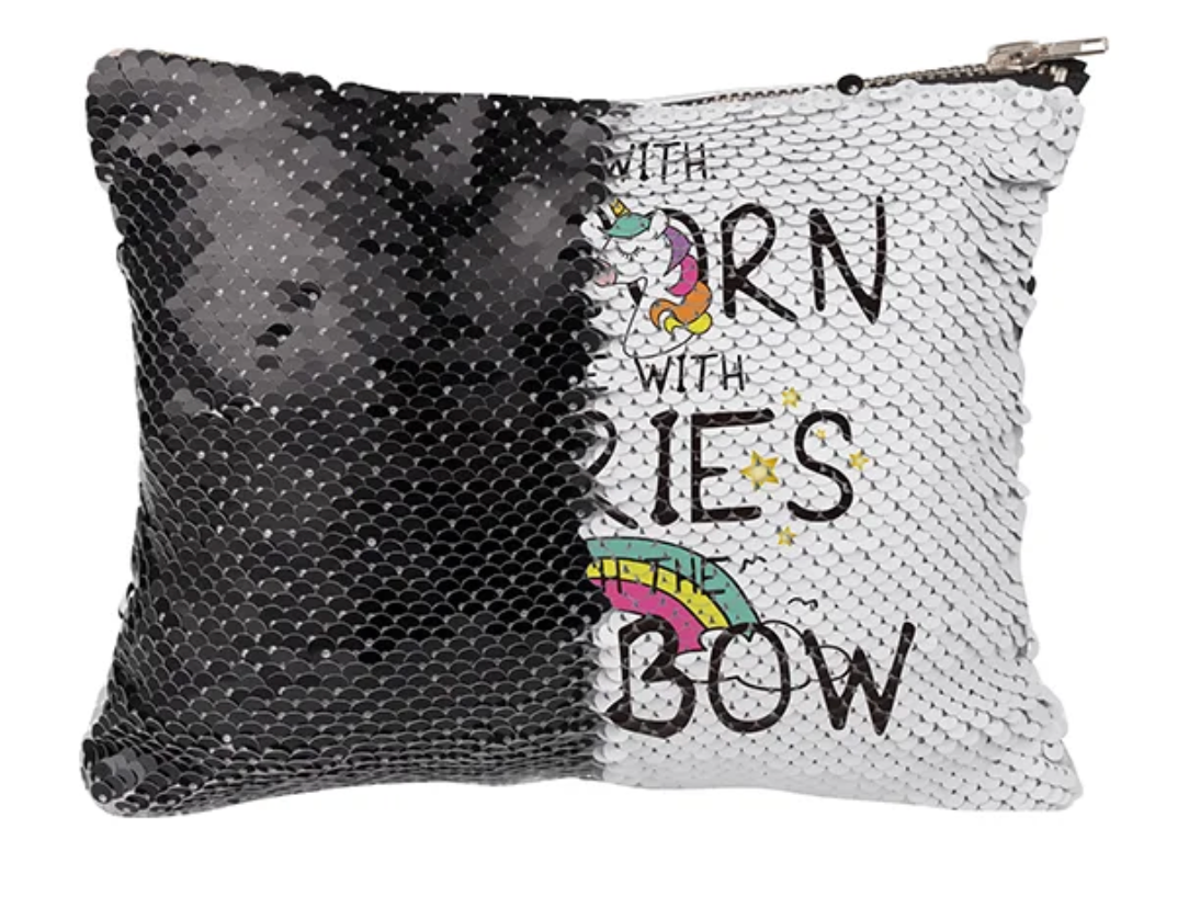 Sequin Pencil/Makeup Bag - Pixelwave