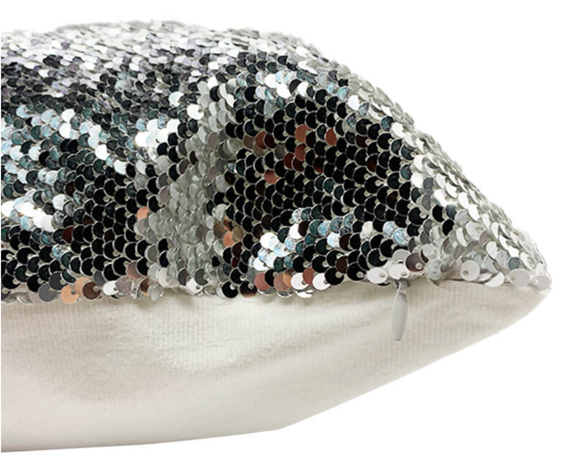 Sequin Pillow Case + Pillow - Pixelwave