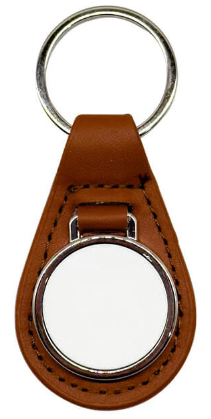 PU Leather Keyring - Pixelwave