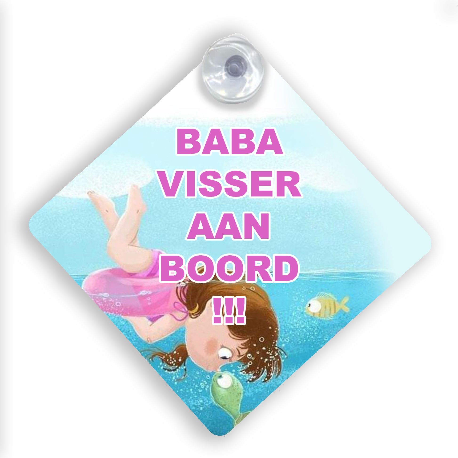 Aluminium Baby on Board Sign - Pixelwave